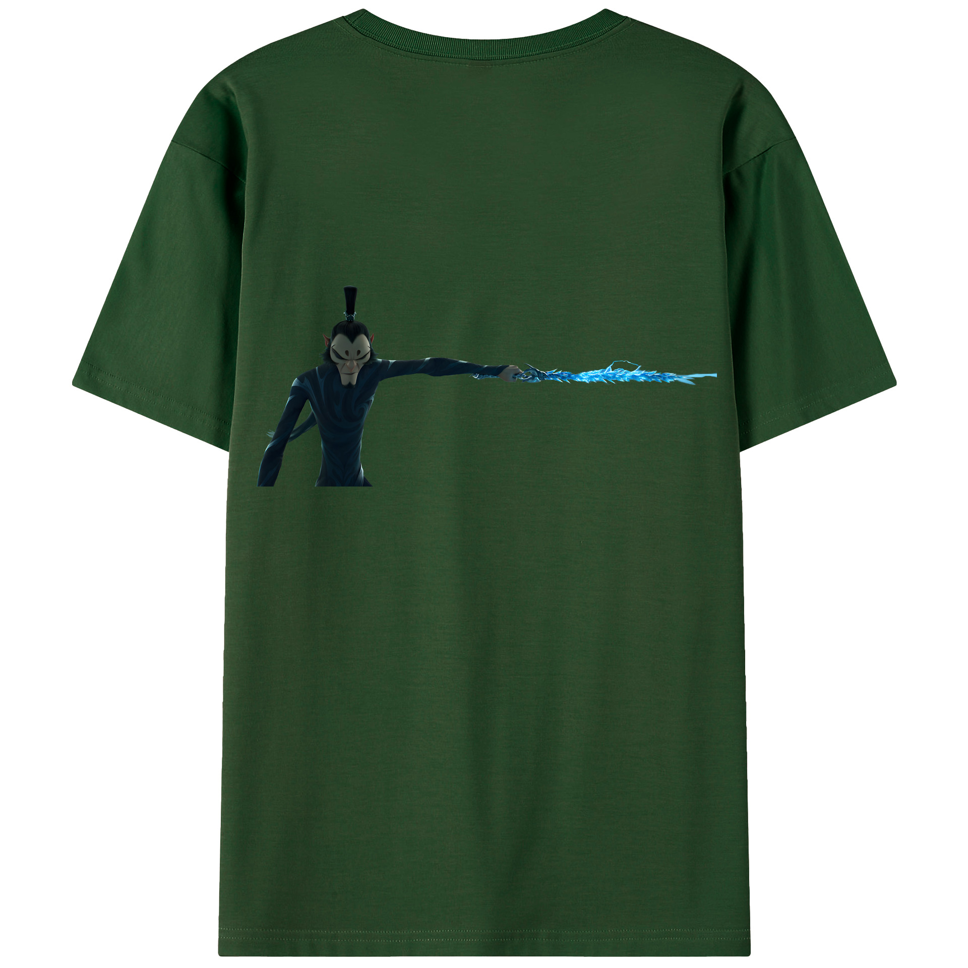 （画像用） Ne Zha 2 ナタ 魔童の大暴れ 綿100％半袖Tシャツ（背面プリント）